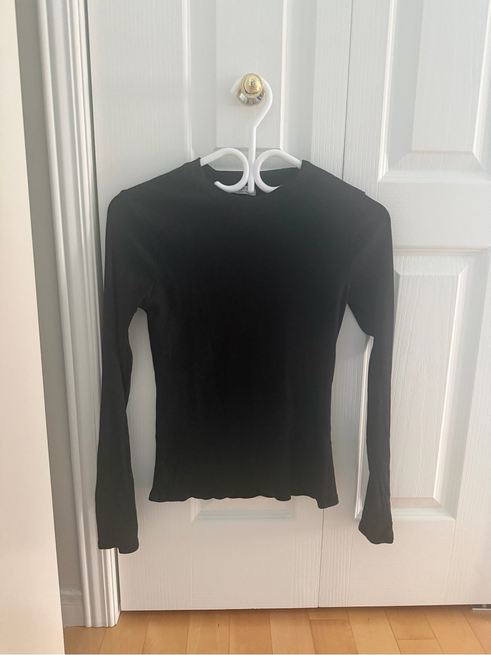 Ardene Black Long Sleeve Crewneck Top
